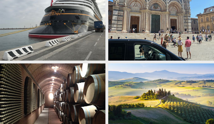 Car rental services with driver in Tuscany